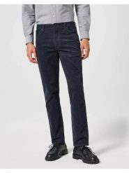 WRANGLER MĘSKIE SPODNIE JEANSOWE TEXAS SLIM DARK NAVY 112356806 W12S012239. Niebieskie spodnie materiałowe męskie Wrangler, bez wzorów, z jeansu. Za 229.99 zł.