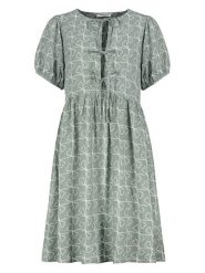 Sublevel Sukienka w kolorze zielono-białym rozmiar: XL. Zielone sukienki damskie Sublevel, xl, bez wzorów, z wiskozy, bez kołnierzyka, bez ramiączek, midi. Za 109.78 zł.