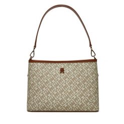 Torebka Tommy Hilfiger. Brązowe torebki klasyczne damskie Tommy Hilfiger, bez wzorów, bez dodatków. Za 489.99 zł.