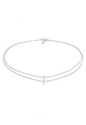 Elli Damski naszyjnik choker Circle Geo Look Blogger Trend warstwowy wygląd srebro 925 Sterling Silver Naszyjniki 1 ct. Szare naszyjniki damskie Elli, srebrne. Za 328.99 zł.