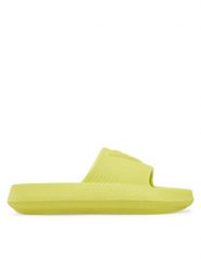 Guess Klapki E4GZ27 WG5X0 Zielony. Zielone klapki damskie Guess, z aplikacjami, z tworzywa sztucznego, bez obcasa. Za 149.99 zł.