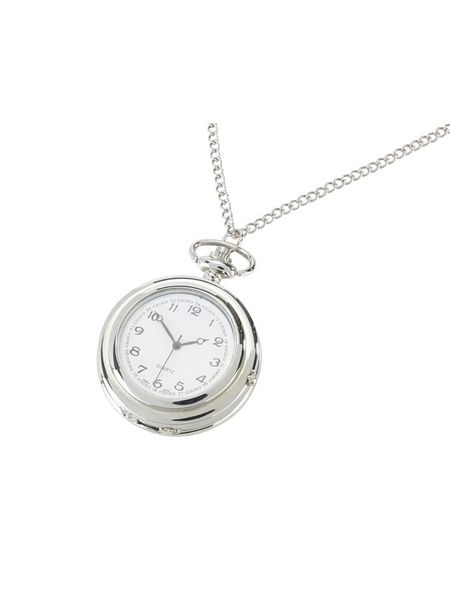 Maximex Zegarek kieszonkowy w kolorze srebrnym z pojemnikiem na tabletki - dł. 84,5 cm rozmiar: onesize. Szare, analogowe zegarki damskie Maximex, metalowe. Za 30.99 zł.