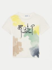 Original Marines T-Shirt DFP2093CM Biały Regular Fit. Białe t-shirty chłopięce Original Marines, bez wzorów, z bawełny, bez ramiączek. Za 39.99 zł.