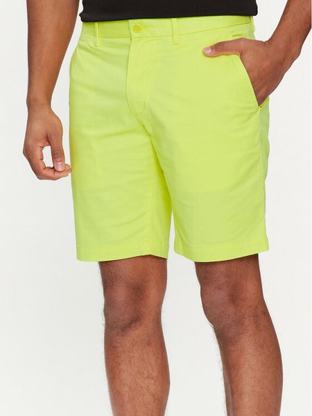 Tommy Hilfiger Szorty materiałowe Brooklyn MW0MW23563 Żółty Regular Fit. Żółte szorty męskie Tommy Hilfiger, bez wzorów, z bawełny. Za 299.99 zł.