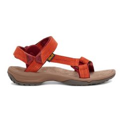 Sandały turystyczne damskie Teva Terra Fi Lite Suede. Brązowe obuwie trekkingowe damskie Teva, bez wzorów, bez obcasa. Za 329.99 zł.