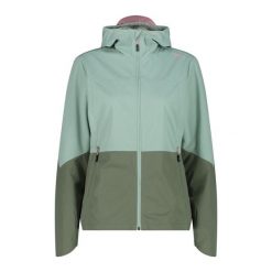 Kurtka softshell damska CMP Fix Hood. Zielone kurtki damskie CMP, l, bez wzorów, z softshellu, bez kaptura. Za 359.99 zł.
