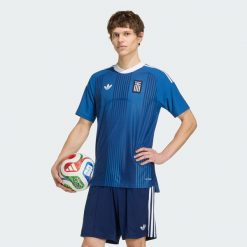 Koszulka Grecja 26 Away Authentic. Niebieskie t-shirty sportowe męskie Adidas, bez ramiączek, do piłki nożnej, climacool (adidas). Za 649.00 zł.