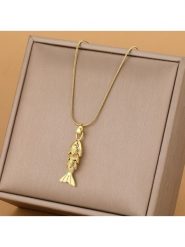 Atelier MIU Pozłacany naszyjnik z zawieszką i cyrkoniami - dł. 45 cm rozmiar: onesize. Żółte naszyjniki damskie atelier MIU, pozłacane. Za 34.99 zł.