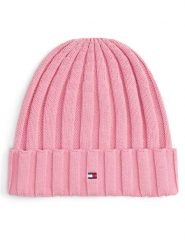 Tommy Hilfiger Czapka Small Flag AU0AU02004 Różowy. Czerwone czapki dziecięce Tommy Hilfiger, na zimę, bez wzorów, z bawełny. Za 109.99 zł.