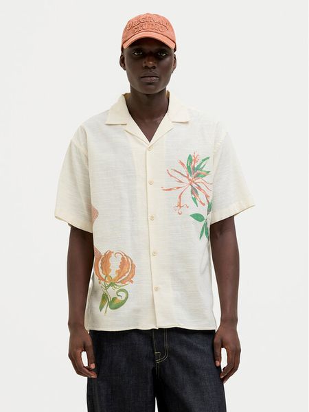 Jack & Jones Koszula Luke 12271108 Écru Relaxed Fit. Koszule męskie Jack & Jones, m, bez wzorów, z bawełny, bez kołnierzyka, bez ramiączek. Za 119.99 zł.