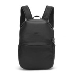 Mały plecak antykradzieżowy Pacsafe Cruise Essentials. Czarne plecaki damskie Pacsafe, bez wzorów. Za 649.99 zł.