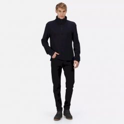 Męska Bluza Polarowa Z Suwakiem Lanchester. Niebieskie bluzy z kapturem męskie Regatta, na zimę, m, z dzianiny. Za 51.99 zł.