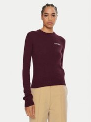 2NDDAY Sweter Lance 2245343408 Bordowy Regular Fit. Czerwone swetry klasyczne damskie 2NDDAY, xs, z wiskozy, bez kołnierzyka. Za 289.99 zł.