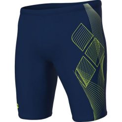 Spodenki pływackie męskie Arena Sea Water Swim Jammer. Niebieskie szorty męskie Arena, z materiału, bez kołnierzyka. Za 199.99 zł.