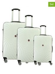 Canadian Peak 3-częściowy zestaw "Sunlighteak" w kolorze białym rozmiar: onesize. Białe walizki Canadian Peak, bez wzorów, z materiału. Za 404.99 zł.