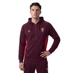 Męska lifestyle’owa piłkarska bluza z kapturem Siroko RSG Travel Fullzip Pla. Białe bluzy sportowe męskie SIROKO, bez wzorów, z bawełny, sportowe, bez kołnierzyka, bez ramiączek. Za 222.40 zł.