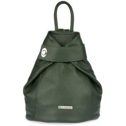 Plecak skórzany Beltimore T54 c. zielony. Zielone plecaki damskie bez wzorów, ze skóry, eleganckie. Za 285.99 zł.