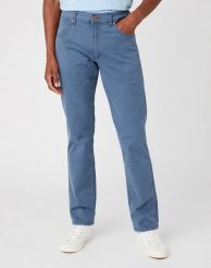 WRANGLER GREENSBORO MĘSKIE SPODNIE JEANSOWE DARK SLATE W15QY673K 112145837. Spodnie materiałowe męskie Wrangler, bez wzorów, z jeansu. Za 209.99 zł.