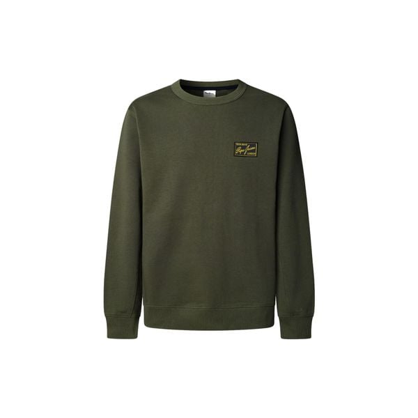 Bluza Pepe Jeans Soren. Zielone bluzy bez kaptura męskie Pepe Jeans, m, z jeansu. Za 264.00 zł.