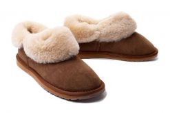 EMU AUSTRALIA Platinum Mintaro WP11850 Chestnut/Chataigne, botki damskie. Brązowe botki damskie Emu Australia, na zimę, ze skóry, bez obcasa, bez zapięcia. Za 529.90 zł.