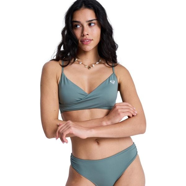 Stanik bikini typu bralette dla Kobiety SOLID ESSENTIALS Zielony. Zielone bikini damskie Roxy, bez wzorów. Za 149.99 zł.