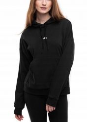 Bluza damska adidas Essentials Small Logo French Terry. Czarne bluzy z kapturem damskie Adidas, uniwersalny, z bawełny. Za 178.99 zł.