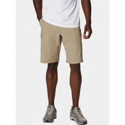 Spodenki turystyczne męskie Columbia Silver Ridge. Brązowe szorty męskie Columbia, bez wzorów, sportowe. W wyprzedaży za 233.10 zł.