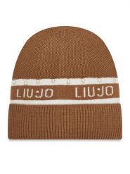 Liu Jo Czapka TF5239 MA92F Beżowy. Brązowe czapki zimowe damskie Liu Jo, z materiału. Za 269.99 zł.