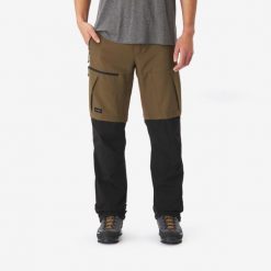 Spodnie trekkingowe męskie Simond MT500 2w1. Brązowe szorty męskie SIMOND, bez wzorów, z materiału, sportowe. Za 199.99 zł.