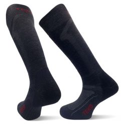 Skarpety narciarskie i snowboardowe z wełny Merino Teko ecoSKI. Czarne skarpetki damskie TEKO, bez wzorów, z elastanu. Za 71.00 zł.