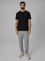 4F Spodnie dresowe joggery męskie - szare M. Szare spodnie dresowe męskie 4f, bez wzorów, z bawełny. Za 149.99 zł.