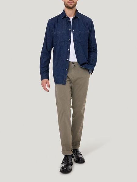 Pierre Cardin Spodnie chino w kolorze szarobrązowym rozmiar: W34/L34. Brązowe spodnie materiałowe męskie Pierre Cardin, bez wzorów. Za 135.49 zł.
