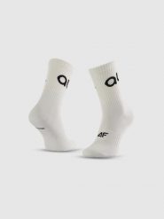 4F Skarpetki długie damskie 4F x Anna Lewandowska - białe 39-42. Białe skarpetki damskie 4f, bez wzorów, z dzianiny. Za 39.99 zł.