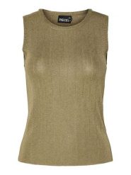 Pieces Top "Salima" w kolorze oliwkowym rozmiar: XL. Zielone topy damskie Pieces, s, bez wzorów, z wiskozy, bez kołnierzyka. Za 65.23 zł.