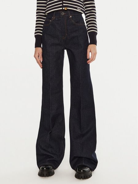 AMI Paris Jeansy FTR420DE0011 Granatowy Flare Fit. Niebieskie jeansy damskie AMI PARIS. Za 839.99 zł.