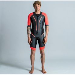 Kombinezon do Swimrun z neoprenu 4/2 mm Unisex. Czarne kombinezony damskie NABAIJI, l, bez wzorów, z neoprenu, sportowe, bez kołnierzyka, bez ramiączek. Za 899.99 zł.
