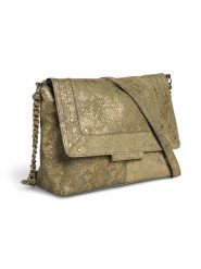Pieces Skórzana torebka "Felizia" w kolorze khaki - 27 x 20,5 x 10 cm rozmiar: onesize. Brązowe torebki klasyczne damskie Pieces, bez wzorów, z materiału, bez dodatków. Za 264.95 zł.