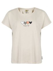 Roadsign Koszulka w kolorze beżowym rozmiar: M. Brązowe bluzki damskie Roadsign, m, bez wzorów, z bawełny, bez kołnierzyka, bez ramiączek. Za 30.99 zł.