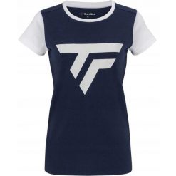 Koszulka tenisowa damska Tecnifibre Club Tee W. Niebieskie t-shirty damskie TECNIFIBRE, bez wzorów, bez kołnierzyka. Za 69.00 zł.