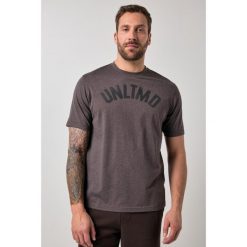 Męska T-shirt fitness nadruk na piersi rękaw 1/2 do rozm. 7 XL. Brązowe t-shirty męskie JAY-PI, m, bez wzorów, z bawełny, bez kołnierzyka. Za 139.99 zł.