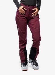 Spodnie softshell damskie Vaude Larice Pants IV. Czerwone spodnie materiałowe damskie Vaude, bez wzorów, z materiału, z podwyższonym stanem. Za 478.60 zł.