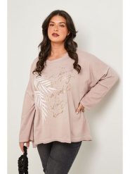 Curvy Lady Koszulka w kolorze jasnoróżowym rozmiar: 44/46. Różowe bluzki damskie Curvy Lady, bez wzorów, klasyczne, bez kołnierzyka, bez ramiączek. Za 118.56 zł.