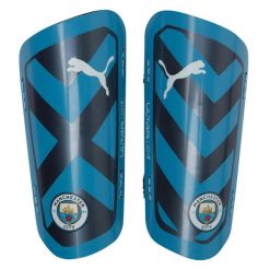 Ochraniacze Puma Man City unisex Mcfc Tr Ultra lekki pasek Nagolenniki Tea Blue. Niebieskie paski damskie Erima, bez wzorów, sportowe. Za 140.99 zł.