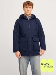 Jack & Jones Parka w kolorze granatowym rozmiar: M. Niebieskie parki męskie Jack & Jones, m, bez wzorów. Za 117.45 zł.