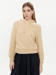 Tommy Hilfiger Bluza 1985 WW0WW40274 Beżowy Regular Fit. Brązowe bluzy bez kaptura damskie Tommy Hilfiger, xs, z syntetyku. Za 649.99 zł.