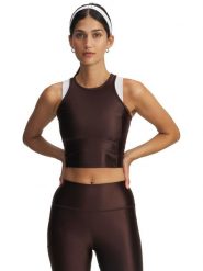 Under Armour Top funkcyjny w kolorze brązowym rozmiar: M. Brązowe topy damskie Under Armour, m, bez wzorów, z materiału, bez kołnierzyka. Za 113.10 zł.