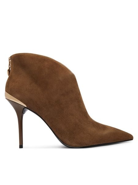 LOVE MOSCHINO Botki JA21069G1PJA0218 Beżowy. Brązowe botki damskie Love Moschino, ze skóry, bez obcasa, na szpilce, bez zapięcia. Za 1,339.00 zł.