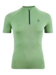 Odlo Koszulka "Essentials Trail" w kolorze zielonym do biegania rozmiar: S. Zielone bluzki sportowe damskie Odlo, s, bez wzorów, z materiału, bez ramiączek. Za 131.43 zł.