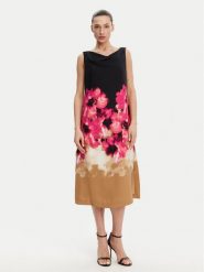 DKNY Sukienka koktajlowa DD4KH09C Czarny Regular Fit. Czarne sukienki damskie DKNY, bez wzorów, z syntetyku, wizytowe, bez kołnierzyka, bez ramiączek. Za 409.99 zł.