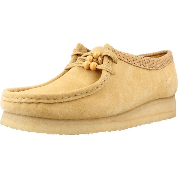Buty CLARKS 26180169C Jasnobrązowy. Brązowe obuwie treningowe damskie Clarks, na fitness i siłownię. Za 510.99 zł.